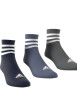 Thumbnail Lot de 3 paires de chaussettes basses multicolores rayées avec logo sur le bout - Image 4