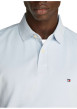 Thumbnail Polo en coton ciel uni à coupe droite, col polo et logo brodé sur la poitrine - Image 3