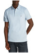 Thumbnail Polo en coton ciel uni à coupe droite, col polo et logo brodé sur la poitrine - Image 4