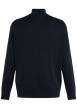 Thumbnail Gilet Grande Taille en better coton initiative marine uni droit à col camionneur - Image 2
