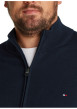 Thumbnail Gilet Grande Taille en better coton initiative marine uni droit à col camionneur - Image 3
