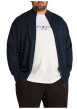 Thumbnail Gilet Grande Taille en better coton initiative marine uni droit à col camionneur - Image 4