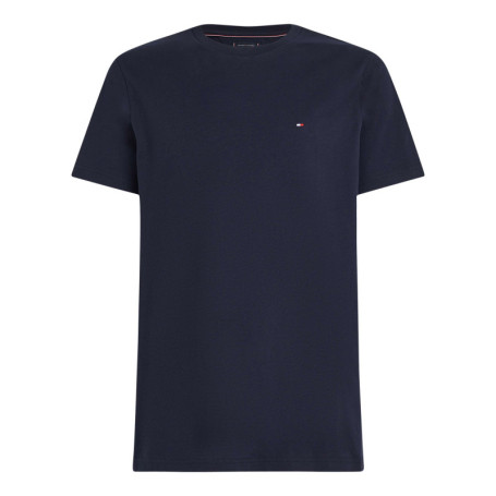 T-shirt en coton régénératif marine uni droit à...