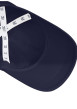 Thumbnail Casquette en coton biologique marine avec monogrammes rouge et fermoir à clip - Image 3