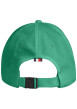 Thumbnail Casquette en coton biologique verte avec monogrammes jaunes et oeillets - Image 2