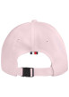Thumbnail Casquette en coton biologique rose avec monogrammes ciel et fermoir à clip noir - Image 2