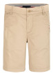 Thumbnail Short Chino en coton beige uni avec poches à l'italienne à l'avant