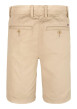 Thumbnail Short Chino en coton beige uni avec poches à l'italienne à l'avant - Image 2