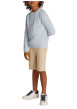 Thumbnail Short Chino en coton beige uni avec poches à l'italienne à l'avant - Image 4