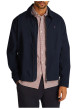 Thumbnail Blouson en better coton initiative marine uni zippé droit et col à revers - Image 4