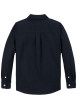 Thumbnail Chemise marine unie à coupe droite, col américain et à manches longues - Image 2