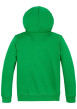 Thumbnail Sweat zippé en coton mélangé vert uni droit avec un col à capuche et zippé - Image 2
