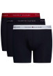 Thumbnail Lot de 3 Boxers longs en coton régénératif nuit unis à taille élastiquée