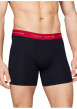 Thumbnail Lot de 3 Boxers longs en coton régénératif nuit unis à taille élastiquée - Image 4