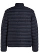 Thumbnail Doudoune marine unie droite à col montant avec fermeture zip et poches zippées - Image 2
