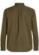 Thumbnail Chemise en coton ciel unie à coupe droite, col américain et boutons blancs - Image 2