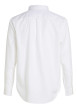Thumbnail Chemise en coton blanche unie avec une coupe droite et un col américain - Image 2