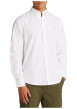 Thumbnail Chemise en coton blanche unie avec une coupe droite et un col américain - Image 4