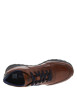 Thumbnail Sneakers en cuir cognac à semelle grise avec lacets plats bleus - Image 4