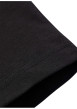 Thumbnail T-shirt manches courtes noir en coton à coupe droite avec logo blanc et col rond - Image 4