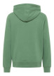Thumbnail Sweat zippé Brighton en coton vert uni à coupe droite et à capuche avec cordon - Image 2