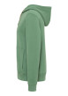 Thumbnail Sweat zippé Brighton en coton vert uni à coupe droite et à capuche avec cordon - Image 3