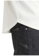 Thumbnail T-shirt blanc uni avec une coupe droite à col v et des manches courtes - Image 7