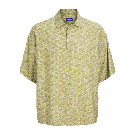 Chemise tilleul imprimé avec une coupe droite à...
