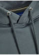 Thumbnail Sweat à capuche en coton mélangé bleu uni avec une coupe droite - Image 4