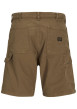 Thumbnail Short en coton camel uni avec une coupe droite et des passants - Image 2