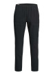 Thumbnail Jogging cargo noir uni avec une coupe droite et une taille élastiquée