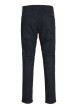 Thumbnail Chino en coton nuit uni avec une coupe droite et des passants pour ceinture - Image 2