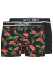 Thumbnail Lot de 2 Boxers classique noir uni avec une coupe fermée à taille élastiquée
