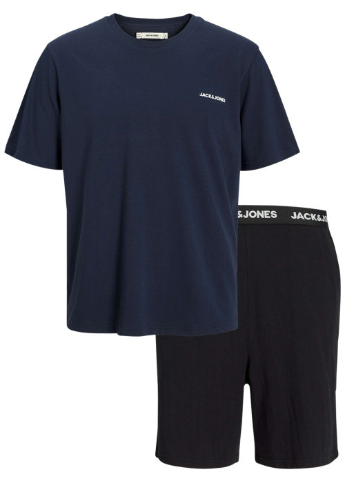Pyjama court multicolore uni avec une coupe droit à manches courtes