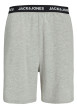 Thumbnail Pyjama court gris uni avec une coupe droite et une taille élastiquée - Image 3