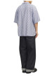 Thumbnail Chemise bleue imprimée avec une coupe droite et une fermeture boutonnée - Image 3