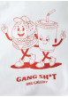 Thumbnail T-shirt en coton blanc uni avec des bonhommes et une coupe droite - Image 2