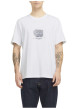 Thumbnail T-shirt en coton blanc uni avec un col rond et une coupe droite - Image 4