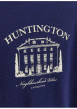 Thumbnail T-shirt en coton bleu uni avec un col rond et une coupe droite - Image 6