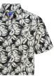 Thumbnail Chemise noire et blanche en coton à motif floral avec des manches courtes - Image 2