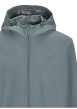 Thumbnail Blouson coupe vent bleu uni à coupe ajustée avec col à capuche - Image 2