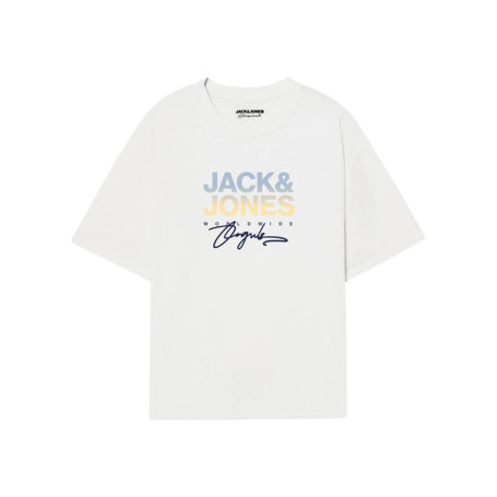 T-shirt en coton blanc avec logo imprimé, coupe...