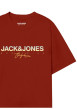Thumbnail T-shirt manches courtes en coton rouille avec logo imprimé et coupe regular - Image 2