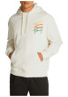 Thumbnail Sweat en coton régénératif écru à imprimé signature avec coupe droite et capuche - Image 4