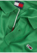 Thumbnail Polo en coton régénératif vert uni à coupe droite, col boutonné et logo brodé - Image 3