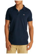 Thumbnail Polo en coton régénératif marine uni droit avec un col boutonné - Image 4