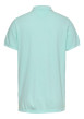 Thumbnail Polo en coton régénératif turquoise uni droit à col boutonné ton sur ton - Image 2
