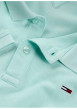 Thumbnail Polo en coton régénératif turquoise uni droit à col boutonné ton sur ton - Image 3