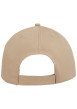 Thumbnail Casquette en coton biologique beige unie avec bandes auto-agrippantes - Image 2