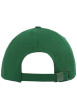 Thumbnail Casquette en coton biologique verte unie avec logo et fermeture strapback - Image 2